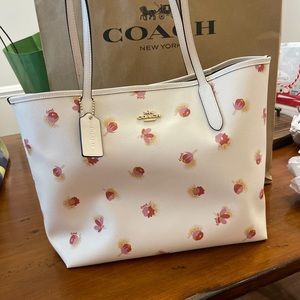 Coach Floral Tote Bag